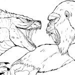 King Kong and Godzilla coloring pages