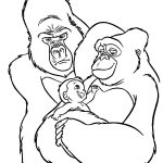 King Kong coloring page drawings