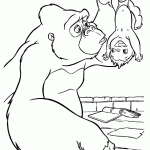 Kong and baby coloring pages