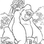 Kong monkey coloring pages