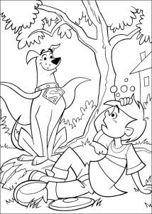 Krypto Superman dog coloring pages