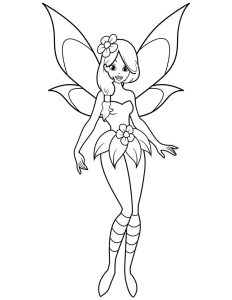 Lovely Fairy coloring pages