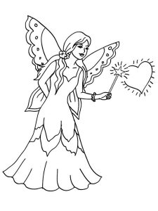 Magical Fairy coloring pages