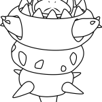 Mega Slowbro Pokemon coloring page