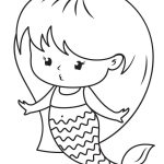 Mermaid Kawaii coloring pages