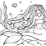 Mermaid Under the Sea coloring pages