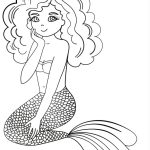 Mermaid is Smiling coloring pages
