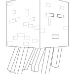 Minecraft Ghast coloring pages