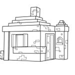 Minecraft House coloring pages