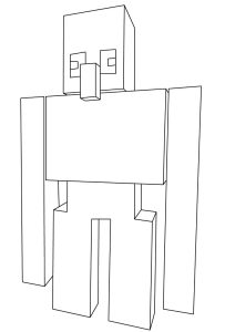 Minecraft Iron Golem coloring pages