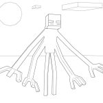Minecraft Mutant Enderman coloring pages