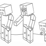 Minecraft Zombies coloring pages