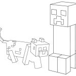 Minecraft animal coloring pages