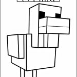 Minecraft bird coloring pages