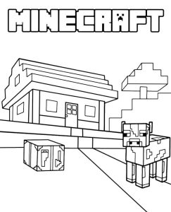 Minecraft to Color coloring pages