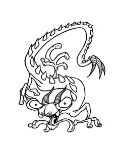 Monster coloring sheets