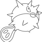 Pokemon Qwilfish coloring pages
