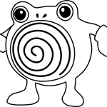 Poliwhirl pokemon coloring pages