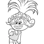 Poppy Trolls World Tour coloring pages