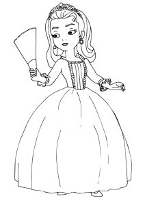 Princess Amber coloring pages