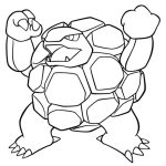 Printable Golem Pokemon coloring pages