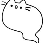 Pusheen Ghost coloring pages