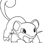 Rattata coloring pages