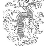 Sad Chinese Dragon coloring pages