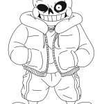 Sans monster coloring pages