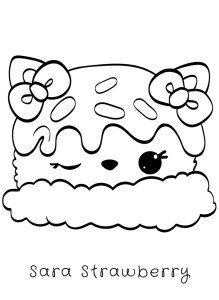 Sara Strawberry Num Noms coloring pages