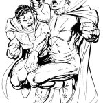 Shazam fighting Superman coloring pages