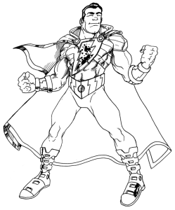 Shazam free coloring pages