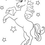 Stars Unicorn coloring pages
