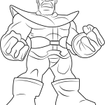 Thanos Art coloring pictures