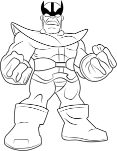 Thanos Art coloring pictures