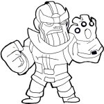 Thanos Kid Marvel coloring pictures