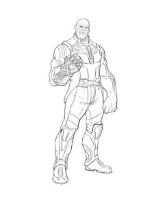 Thanos coloring pages free