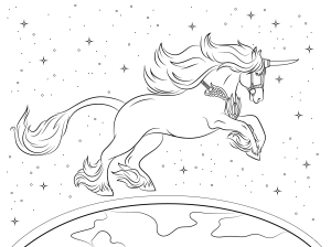The moust beautiful unicorn coloring pages