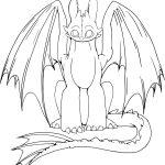 Toothless coloring pages free