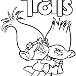 Trolls coloring pictures