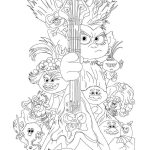 Trolls great coloring pages