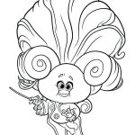 Trolls world tour coloring page