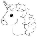 Unicorn drawing coloring pages