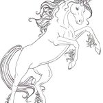 Unicorn jumping coloring pages