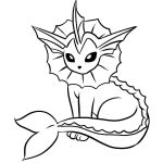 Vaporeon coloring pages