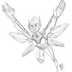 Wasp coloring pages free