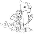 Winger and Dak coloring pages
