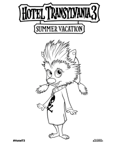 Winnie Hotel Transylvania 3 coloring pages
