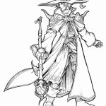 Wizard anime coloring pages