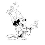 Wizard mickey mouse coloring pages
